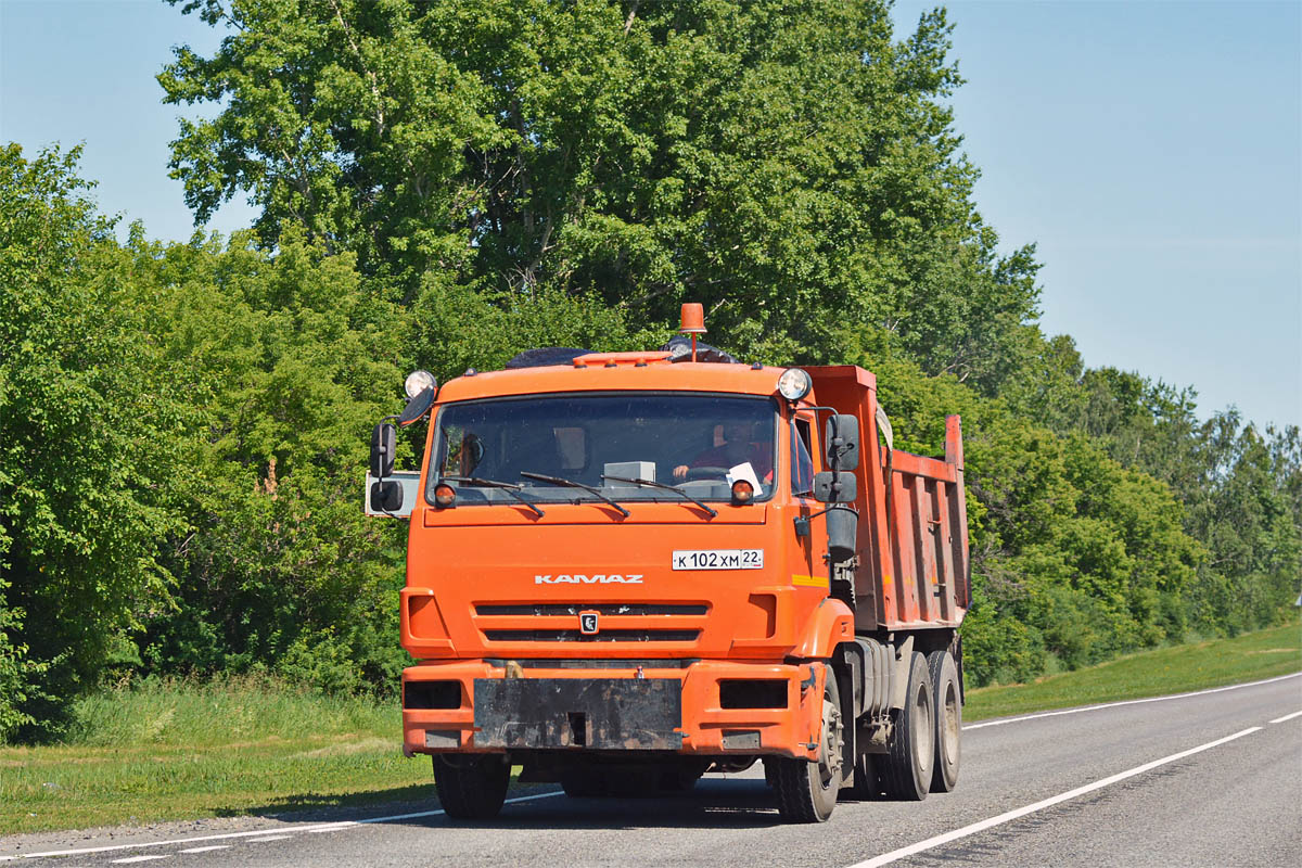 Алтайский край, № К 102 ХМ 22 — КамАЗ-65115-L4(19)