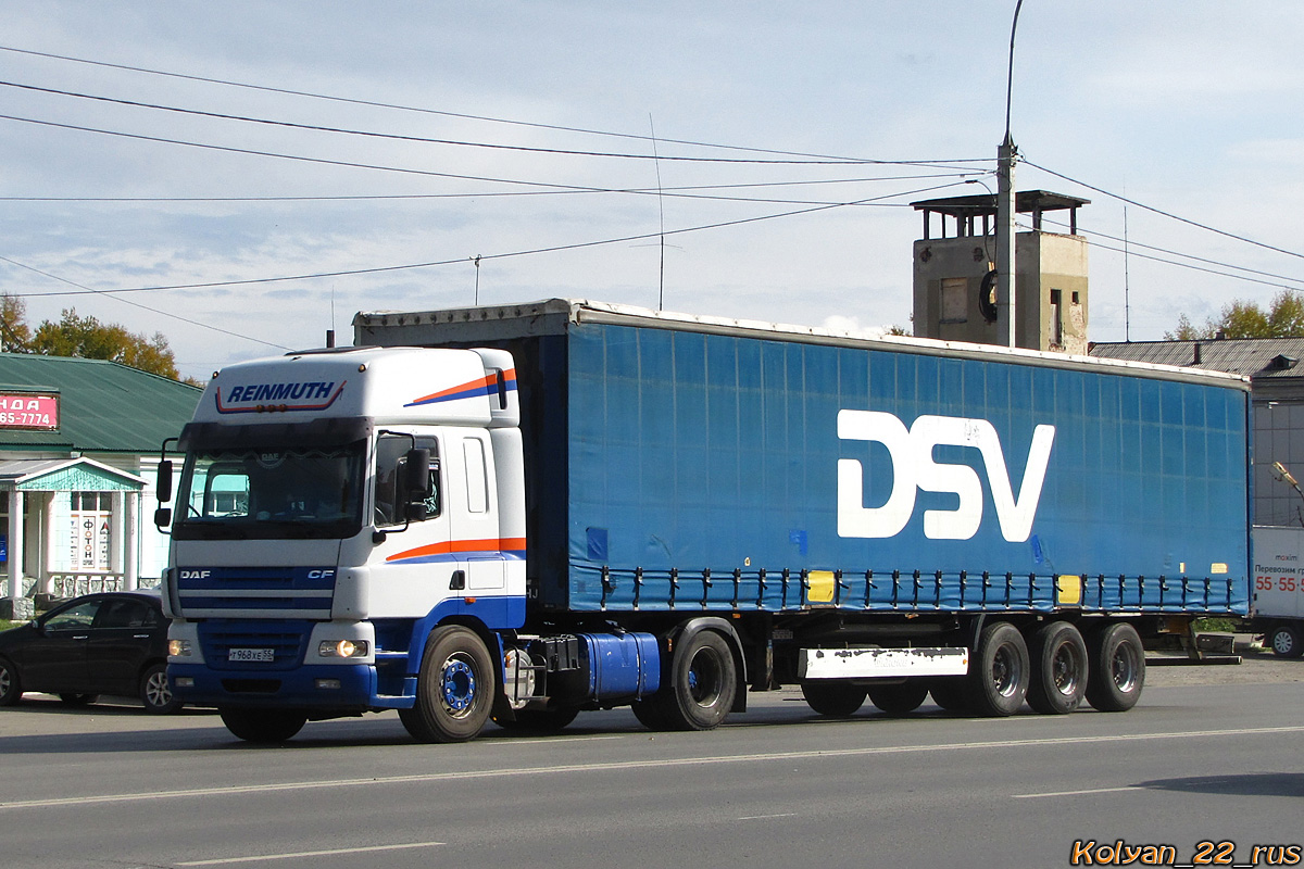Омская область, № Т 968 ХЕ 55 — DAF CF85 FT