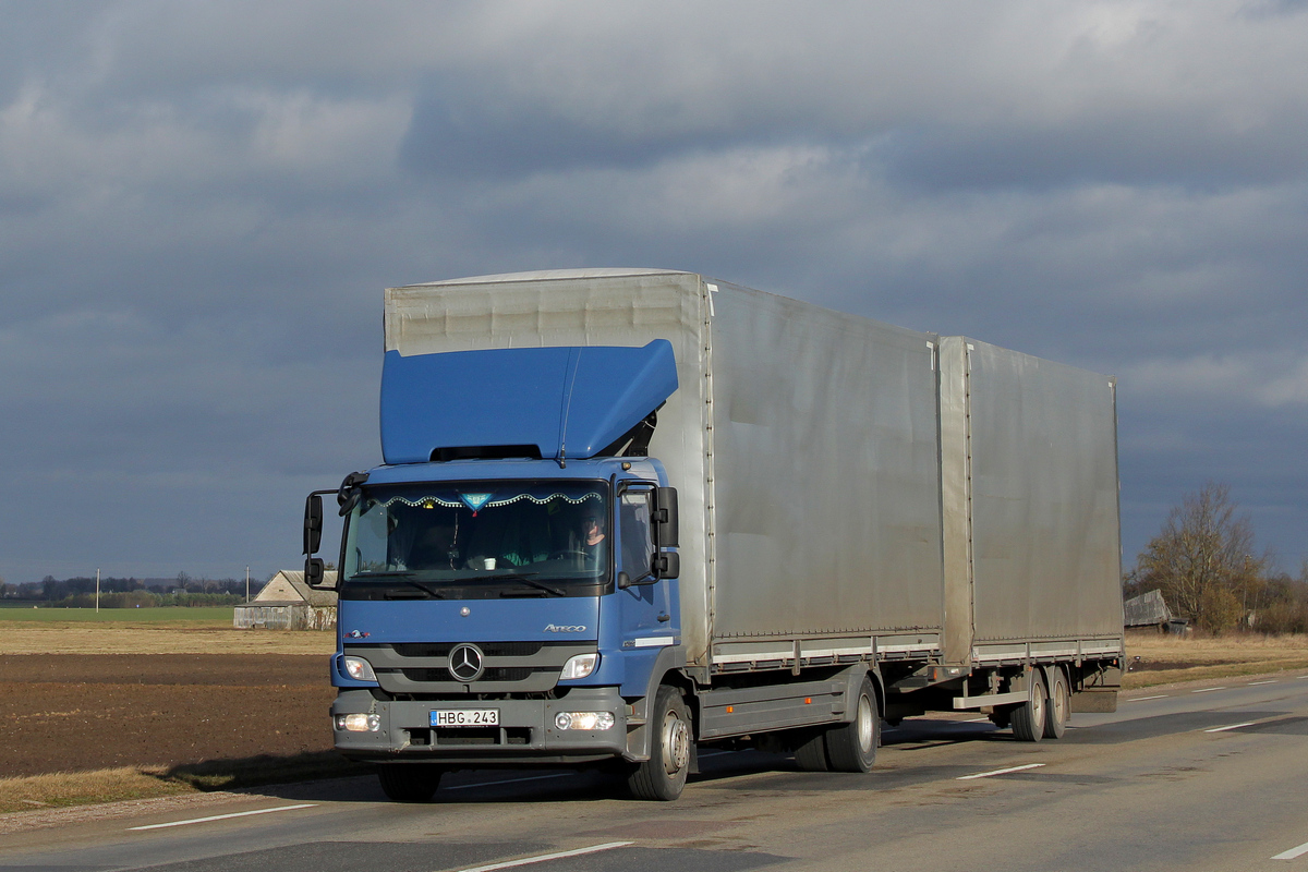 Литва, № HBG 243 — Mercedes-Benz Atego 1529