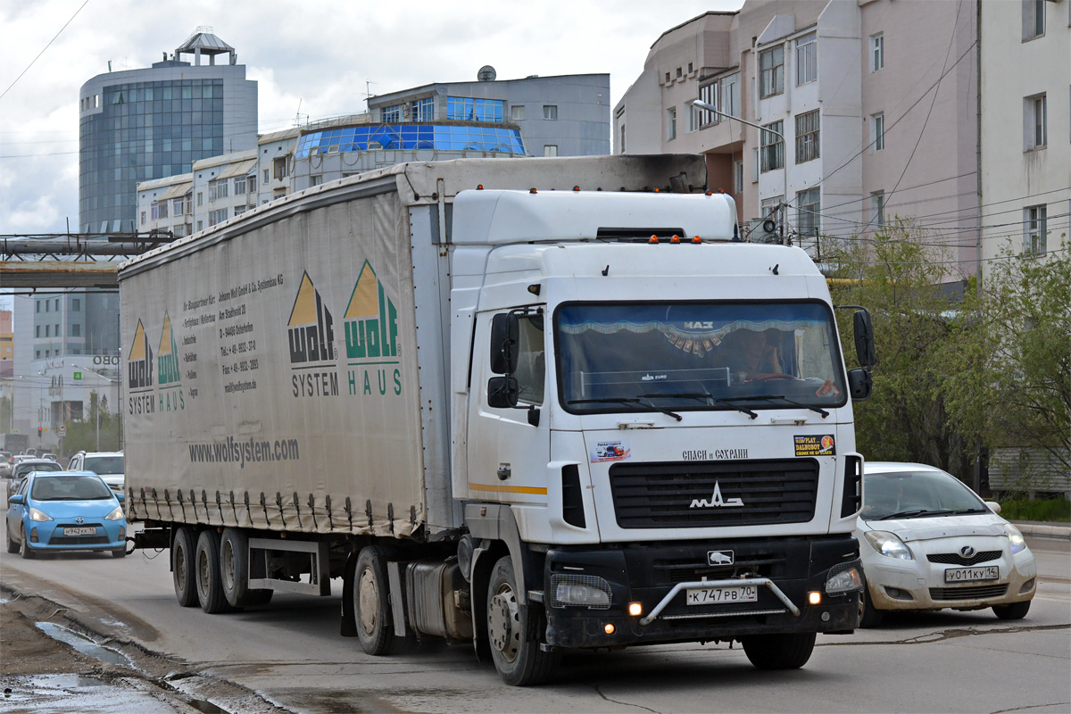 Томская область, № К 747 РВ 70 — МАЗ-5440A9
