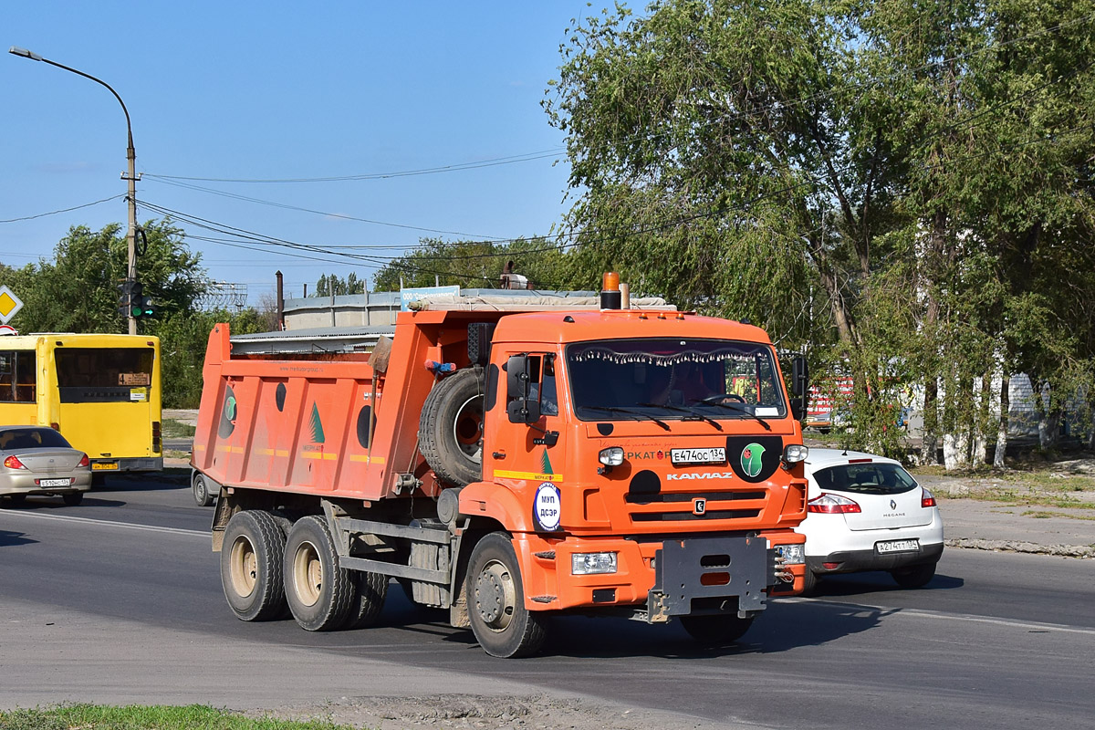 Волгоградская область, № Е 474 ОС 134 — КамАЗ-65115-L4(19)
