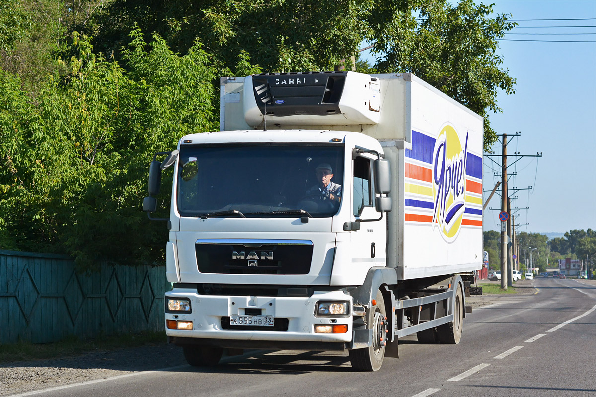Новосибирская область, № К 555 НВ 33 — MAN TGM 18.240