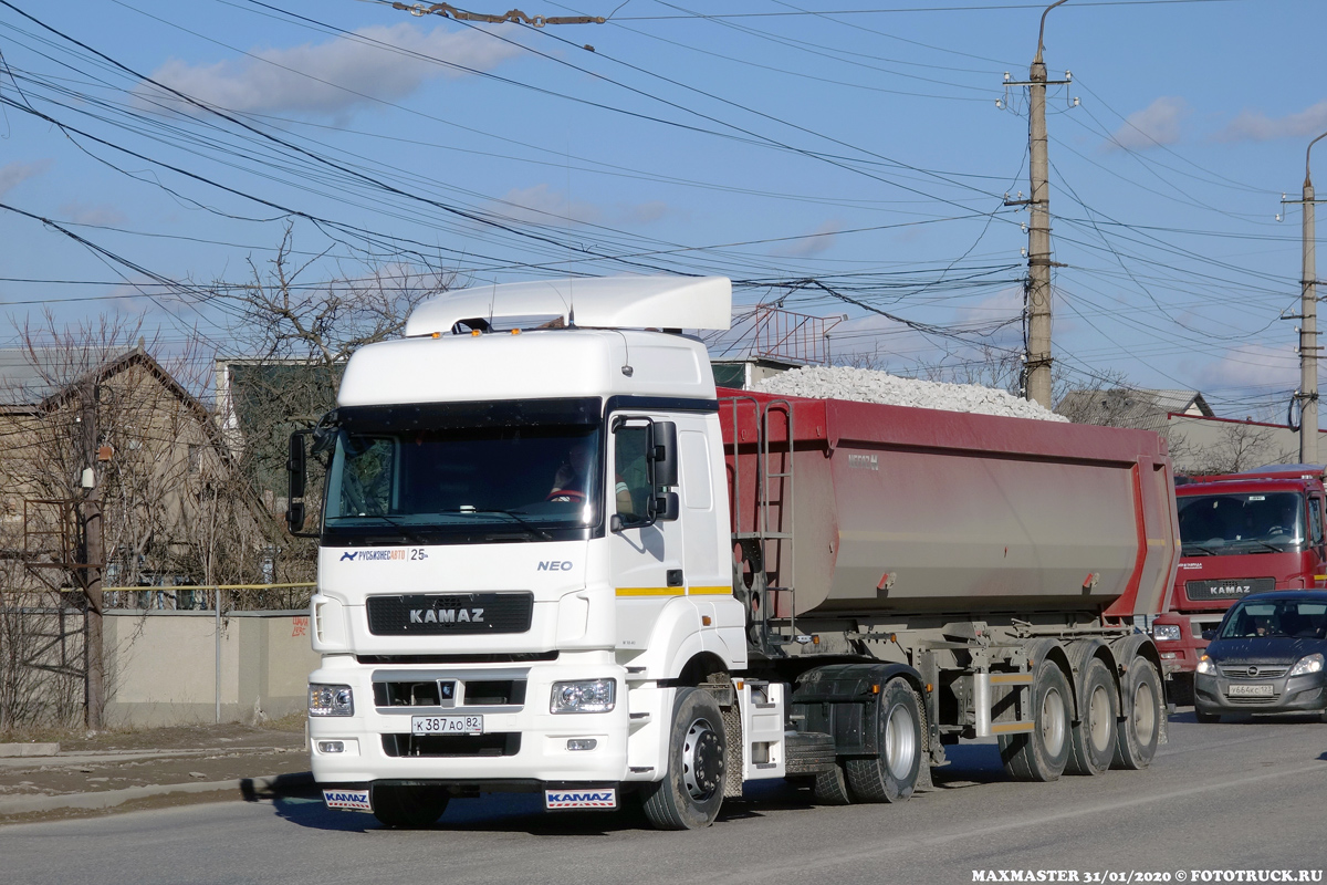 Крым, № К 387 АО 82 — КамАЗ-5490-S5(87)