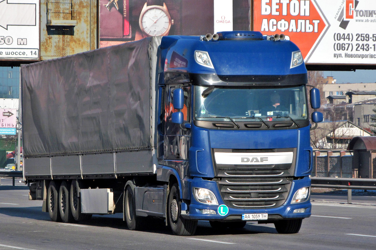 Киев, № АА 1059 ТН — DAF XF Euro6 FT