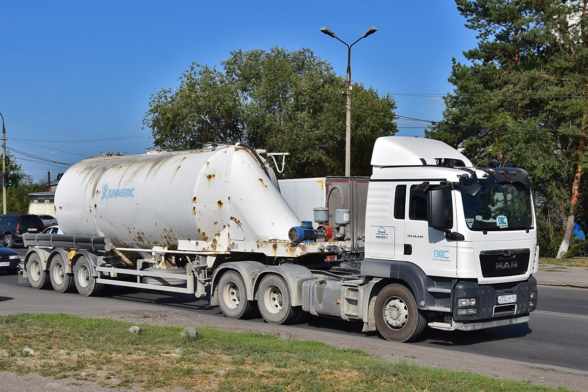 Волгоградская область, № А 332 ХМ 161 — MAN TGS 26.440