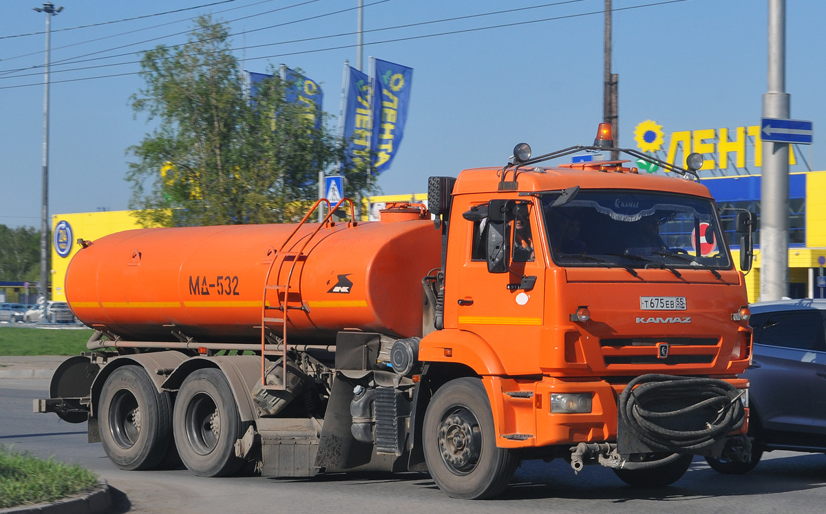 Омская область, № Т 675 ЕВ 55 — КамАЗ-65115-A4(23)