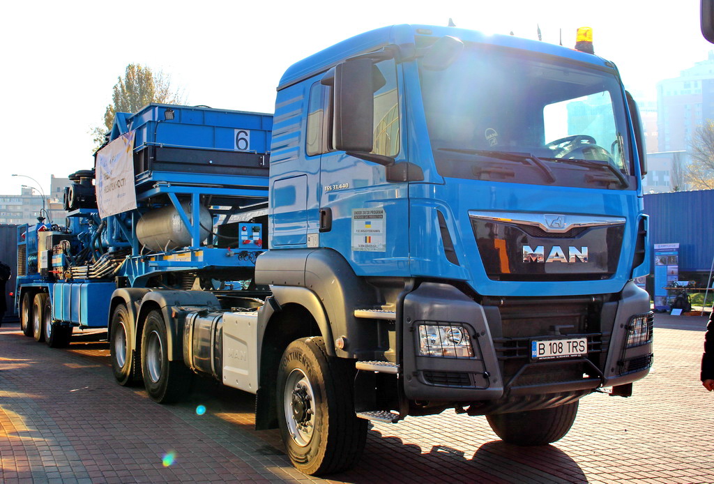 Румыния, № B 108 TRS — MAN TGS Euro 6 (Общая модель); Киев — Международная специализированная выставка «НАФТОГАЗЕКСПО‑2018"