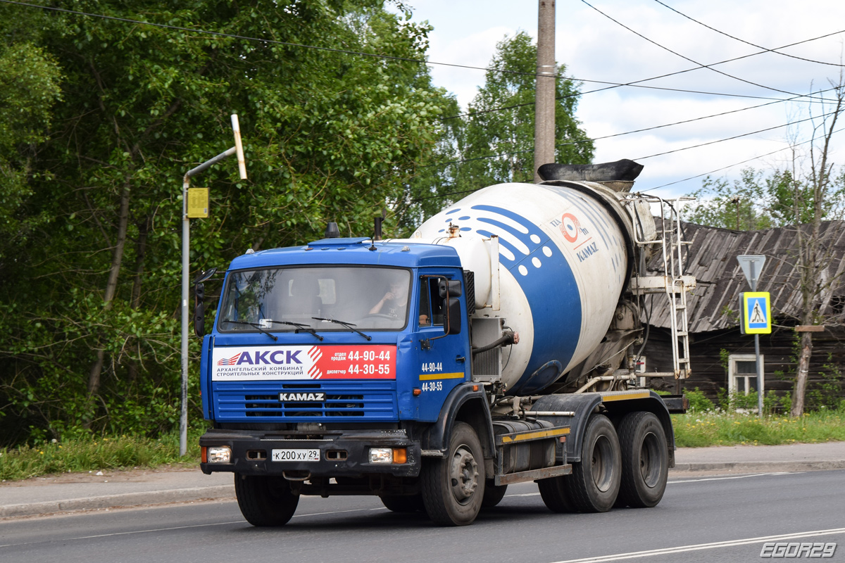 Архангельская область, № К 200 ХУ 29 — КамАЗ-65115-D3(97)