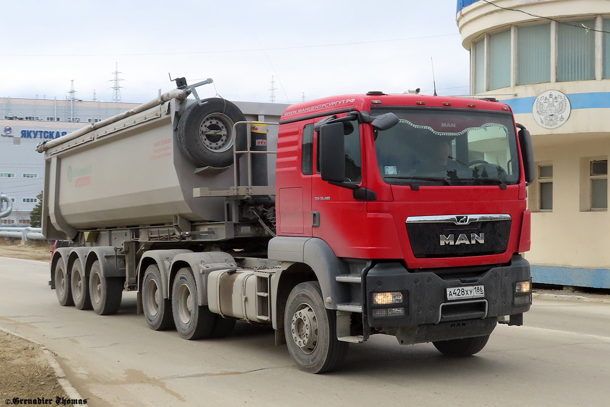 Саха (Якутия), № А 428 ХУ 186 — MAN TGS 33.480