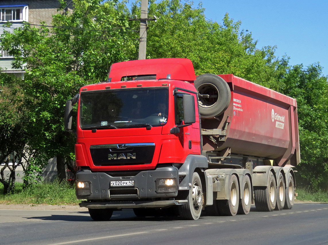 Кировская область, № Х 020 РК 43 — MAN TGS 33.480