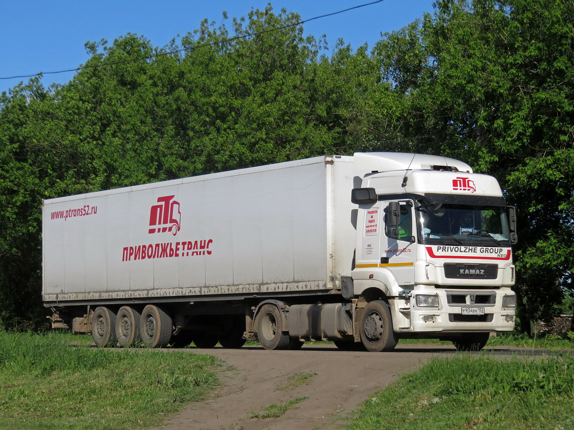 Нижегородская область, № Р 934 ВК 152 — КамАЗ-5490-S5(87)