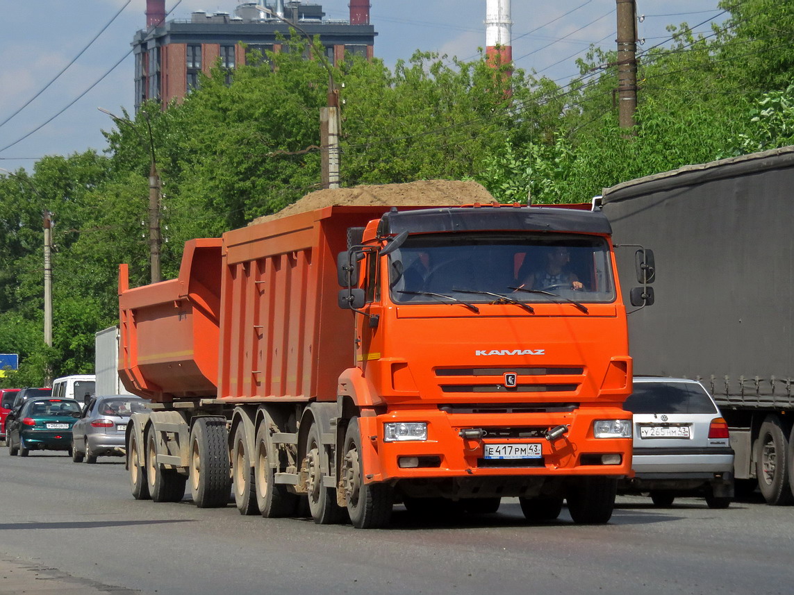 Кировская область, № Е 417 РМ 43 — КамАЗ-65201-B5(49)