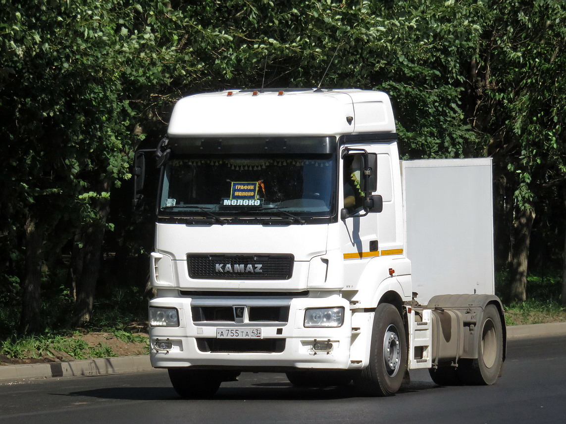 Кировская область, № А 755 ТА 43 — КамАЗ-5490-S5(87)
