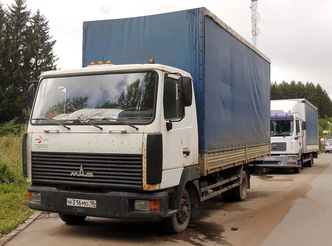 Удмуртия, № Н 316 МО 18 — МАЗ-437143