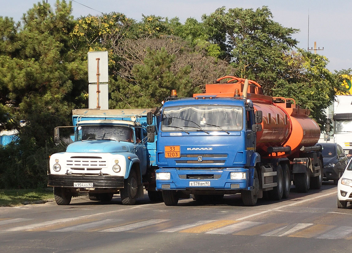 Крым, № Е 578 ВМ 82 — КамАЗ-65115-L4(19)
