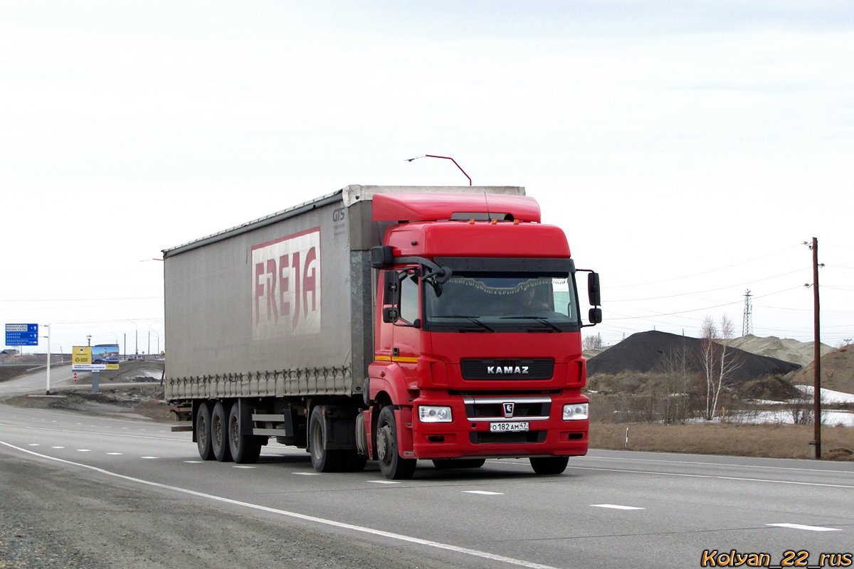Алтайский край, № О 182 АМ 47 — КамАЗ-5490-S5(87)