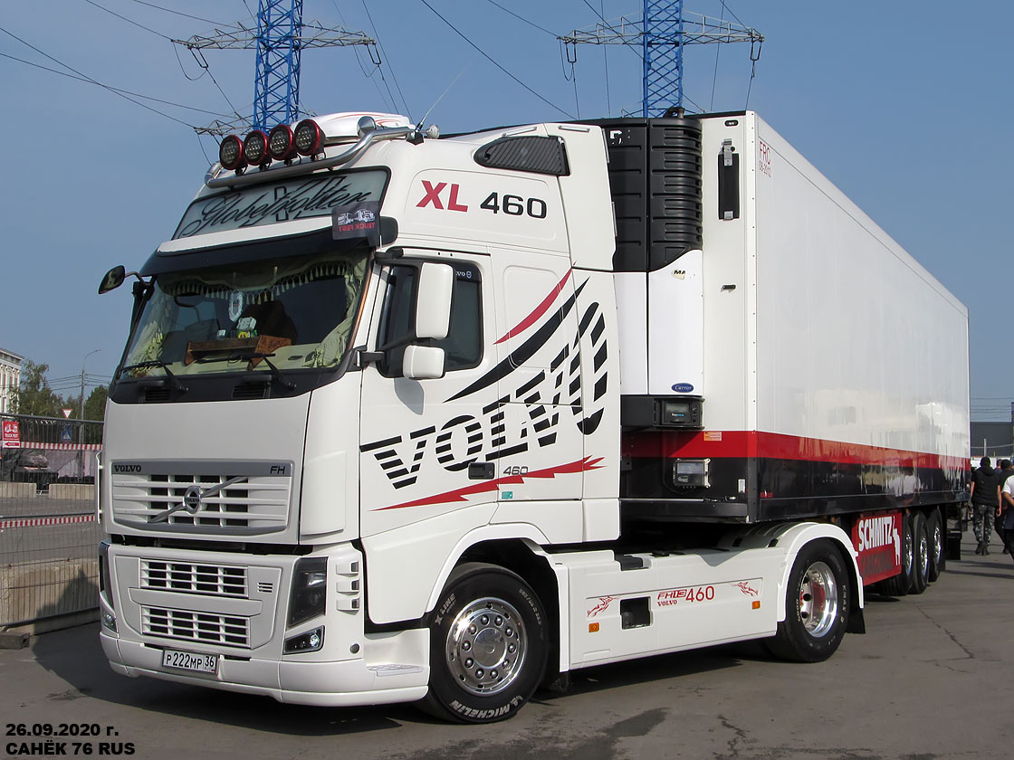 Воронежская область, № Р 222 МР 36 — Volvo ('2008) FH.460; Москва — Фестиваль Truckfest 2020