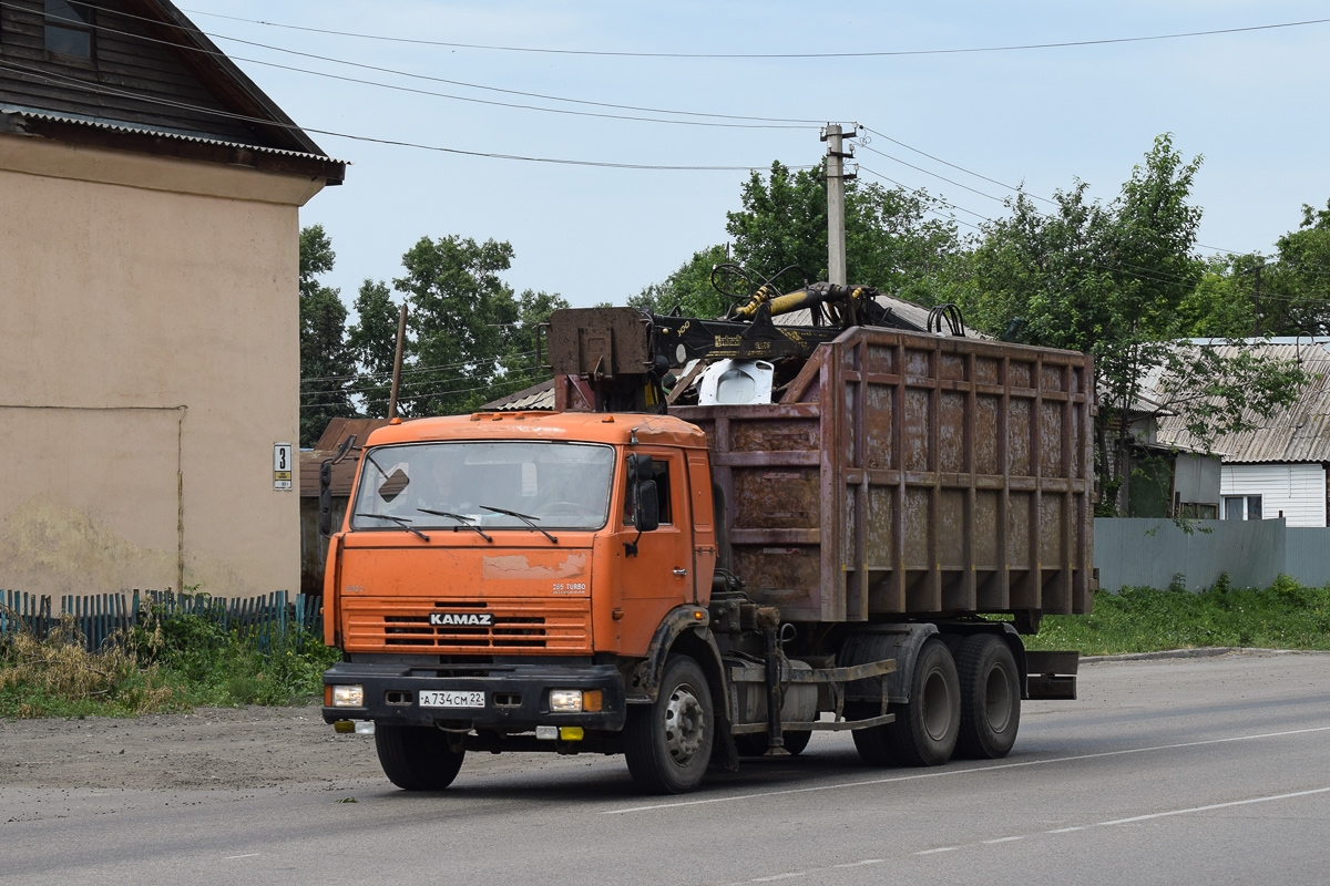 Алтайский край, № А 734 СМ 22 — КамАЗ-65115-D3(97)