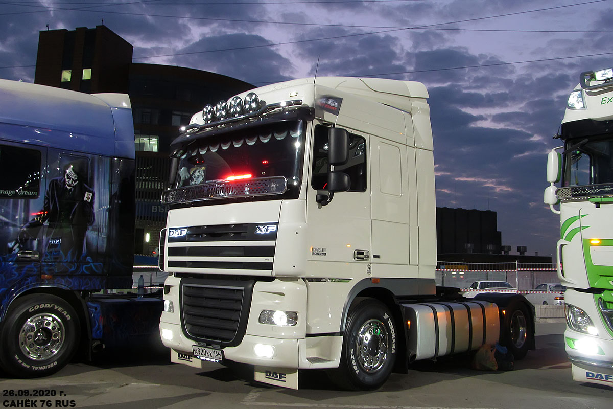 Волгоградская область, № А 920 КХ 134 — DAF XF105 FT; Москва — Фестиваль Truckfest 2020