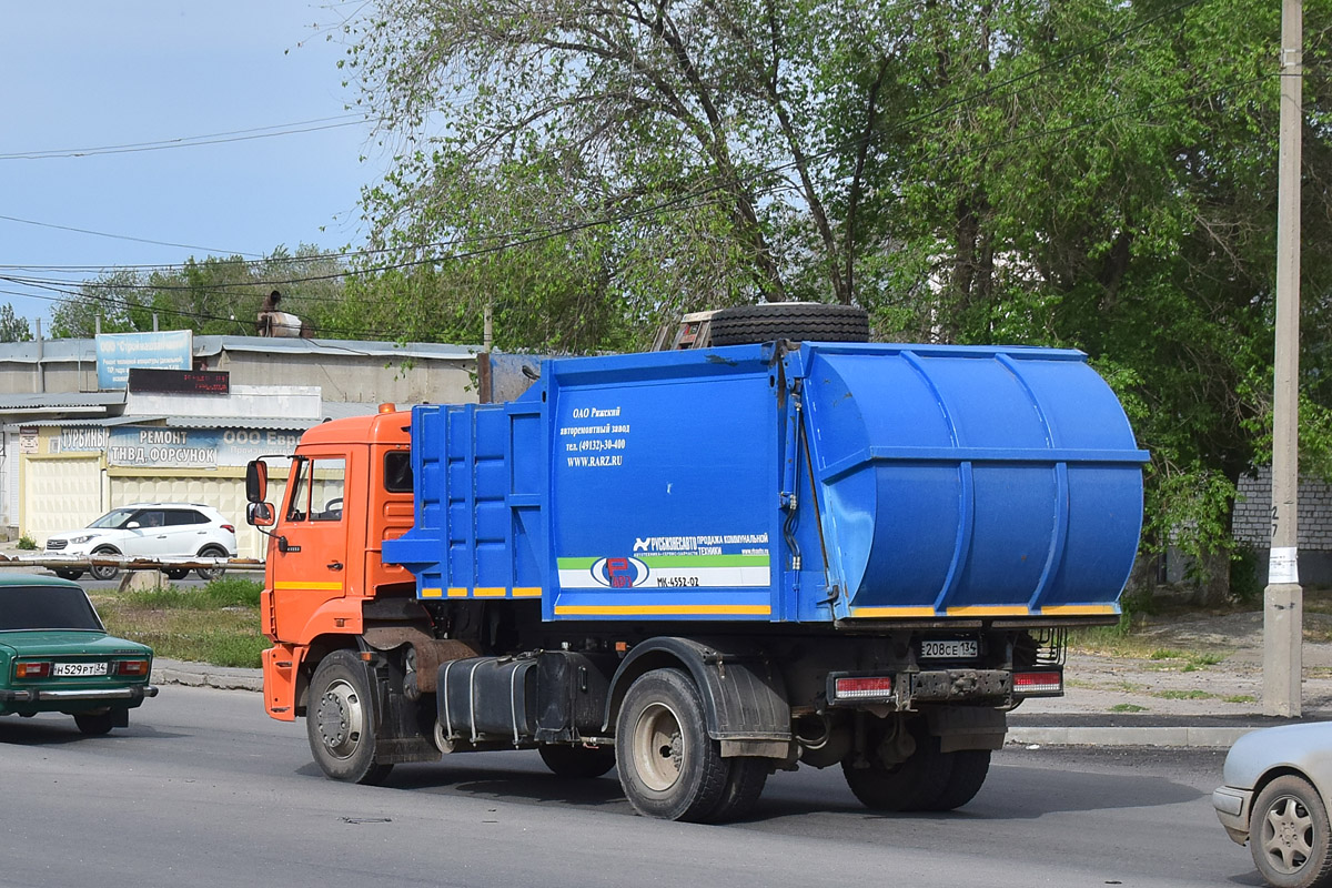 Волгоградская область, № Е 208 СЕ 134 — КамАЗ-43253-G5(69)