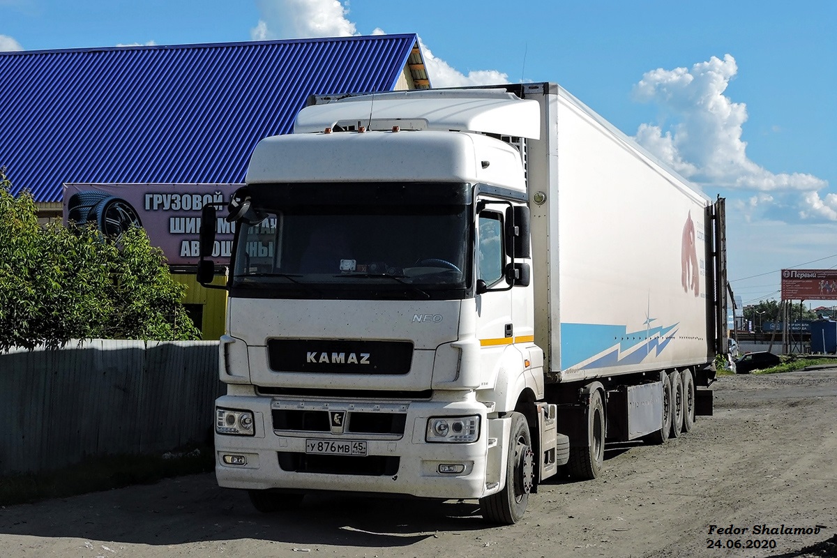 Курганская область, № У 876 МВ 45 — КамАЗ-5490-S5(87)