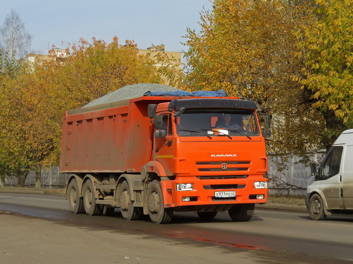 Кировская область, № Х 971 РО 43 — КамАЗ-65201-B5(49)