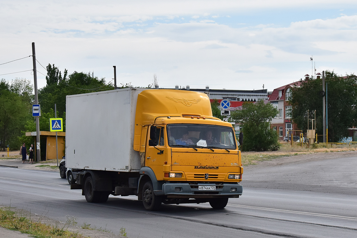 Волгоградская область, № К 874 АК 134 — КамАЗ-4308-H3(99)