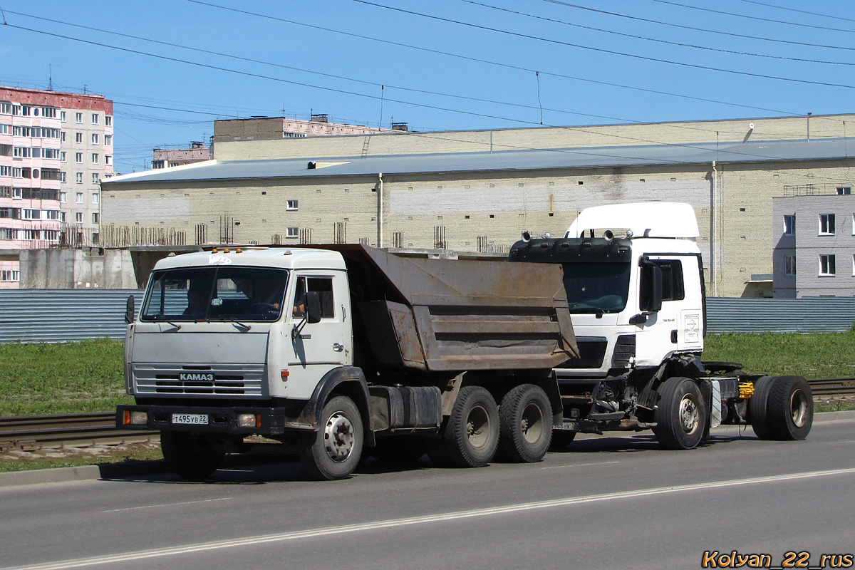 Алтайский край, № Т 495 УВ 22 — КамАЗ-55111-02 [55111C]; Алтайский край, № В 968 УК 22 — MAN TGS 19.440