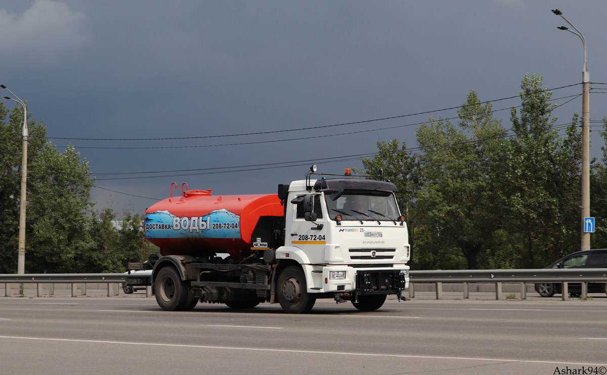 Красноярский край, № О 034 ОТ 124 — КамАЗ-43253-G5(69)