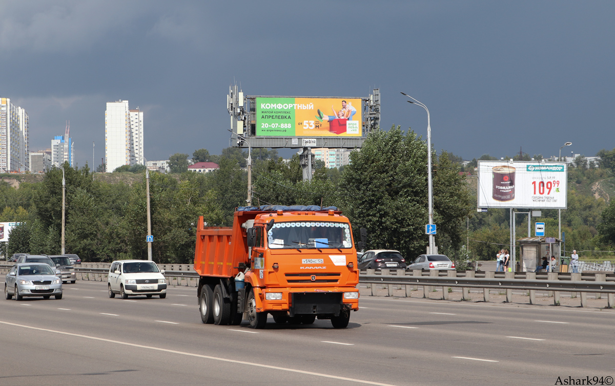 Красноярский край, № У 590 НС 124 — КамАЗ-65115-L4(19)