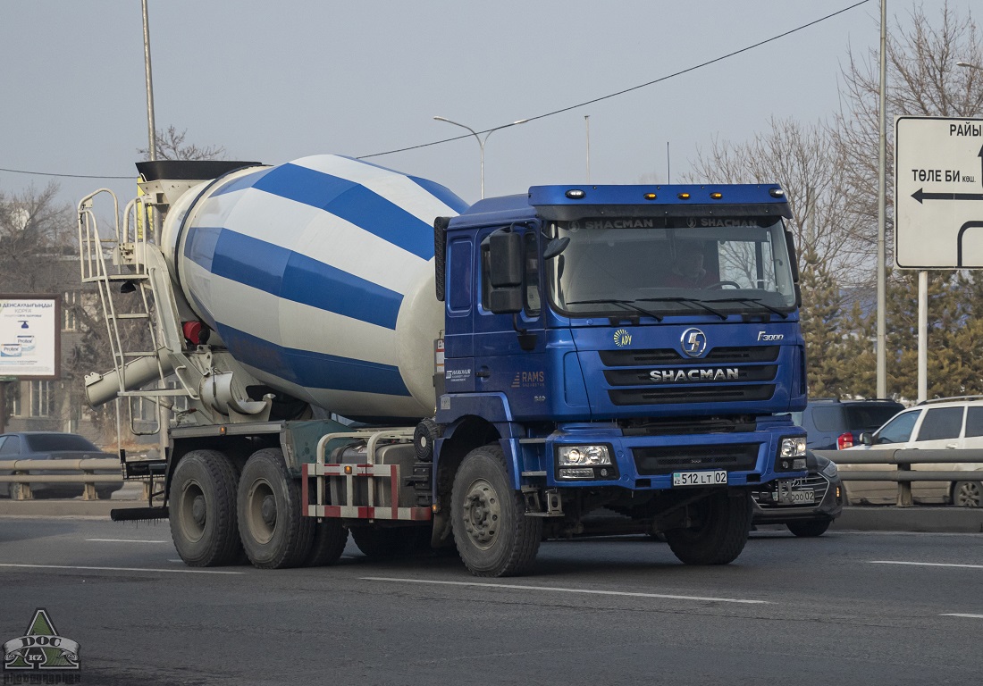 Алматы, № 512 LT 02 — Shaanxi Shacman F3000 SX525x