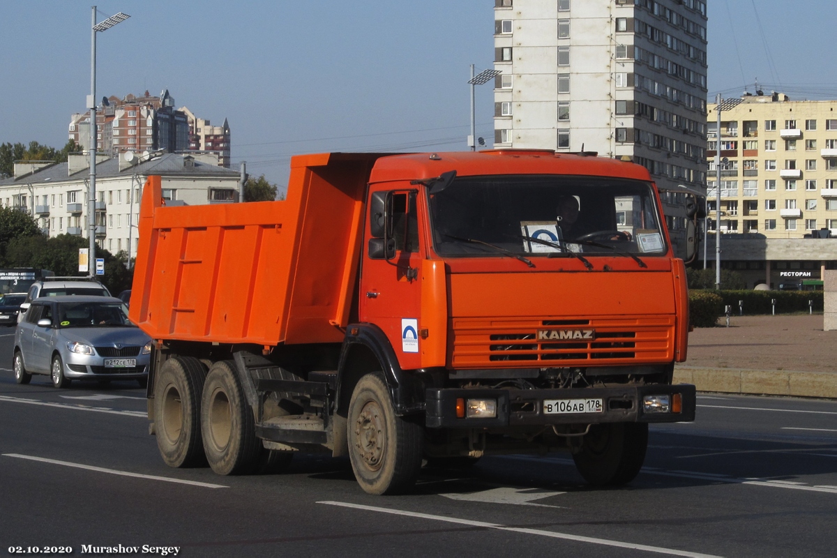 Санкт-Петербург, № В 106 АВ 178 — КамАЗ-65115-D3(97)