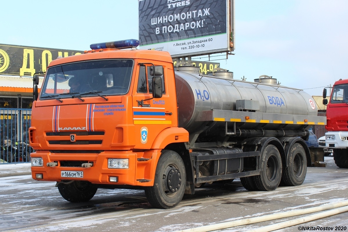 Ростовская область, № Р 166 ОМ 161 — КамАЗ-65115-A4(23)