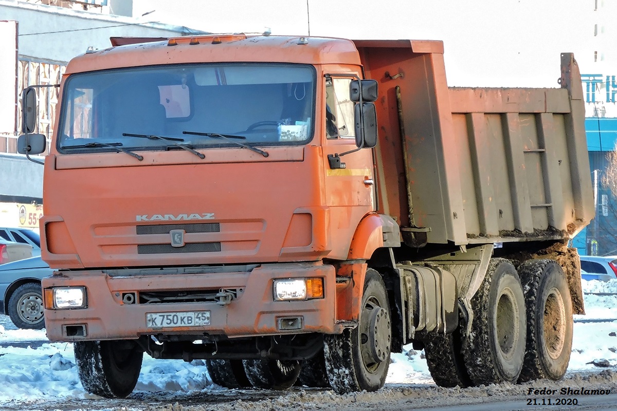 Курганская область, № К 750 КВ 45 — КамАЗ-65115-N3(78)