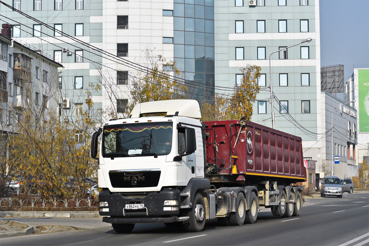 Саха (Якутия), № Х 862 КЕ 14 — MAN TGS 33.480