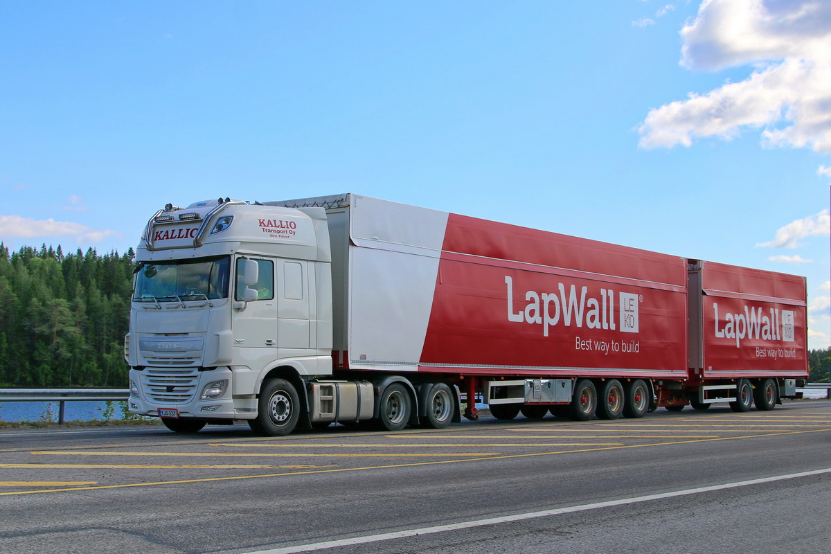 Финляндия, № YJG-337 — DAF XF Euro6 FTS