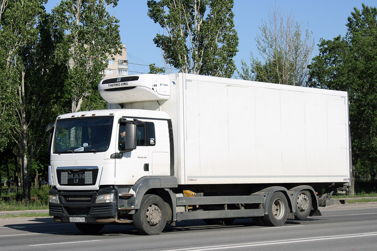Волгоградская область, № Е 504 ТО 134 — MAN TGS 26.350