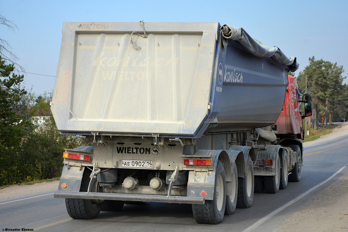 Саха (Якутия), № М 609 ЕР 14 — Scania ('1996) P380; Саха (Якутия), № АЕ 0902 14 — Wielton NW