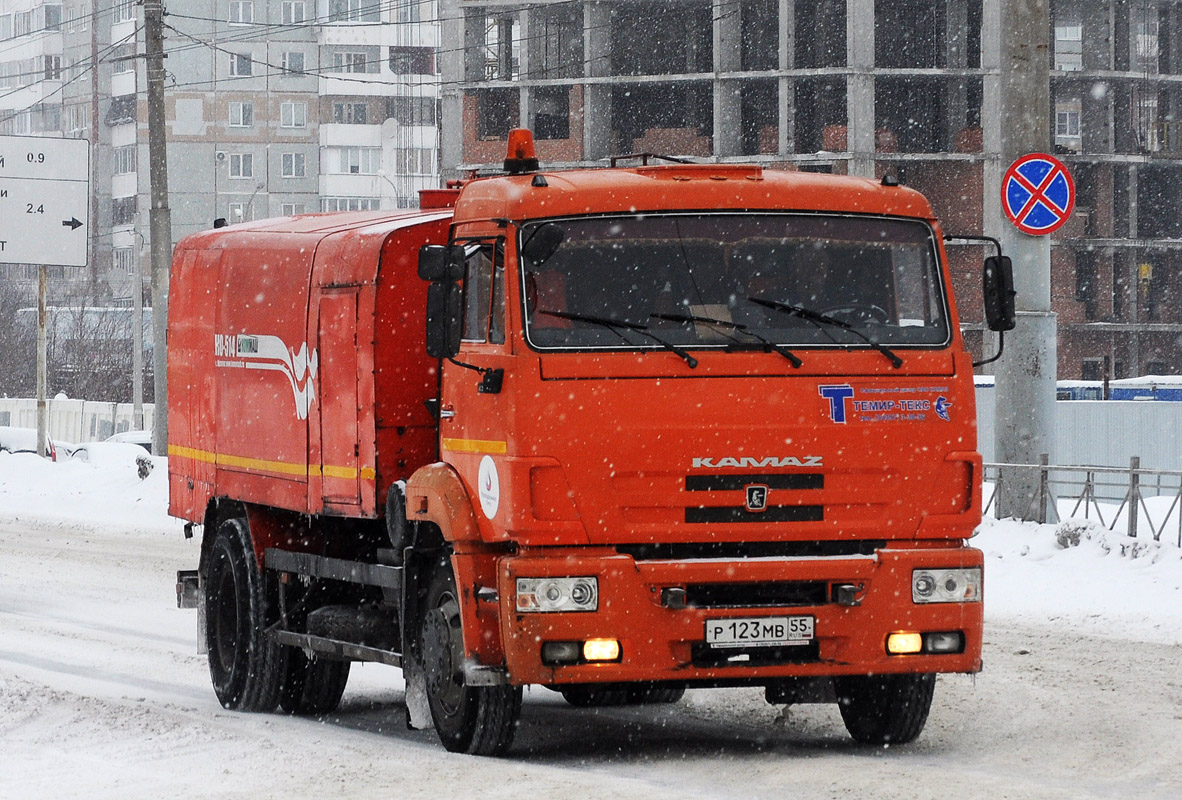 Омская область, № Р 123 МВ 55 — КамАЗ-43253-H3(99)