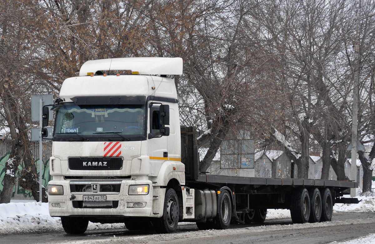Омская область, № У 843 АЕ 55 — КамАЗ-5490-S5(87)