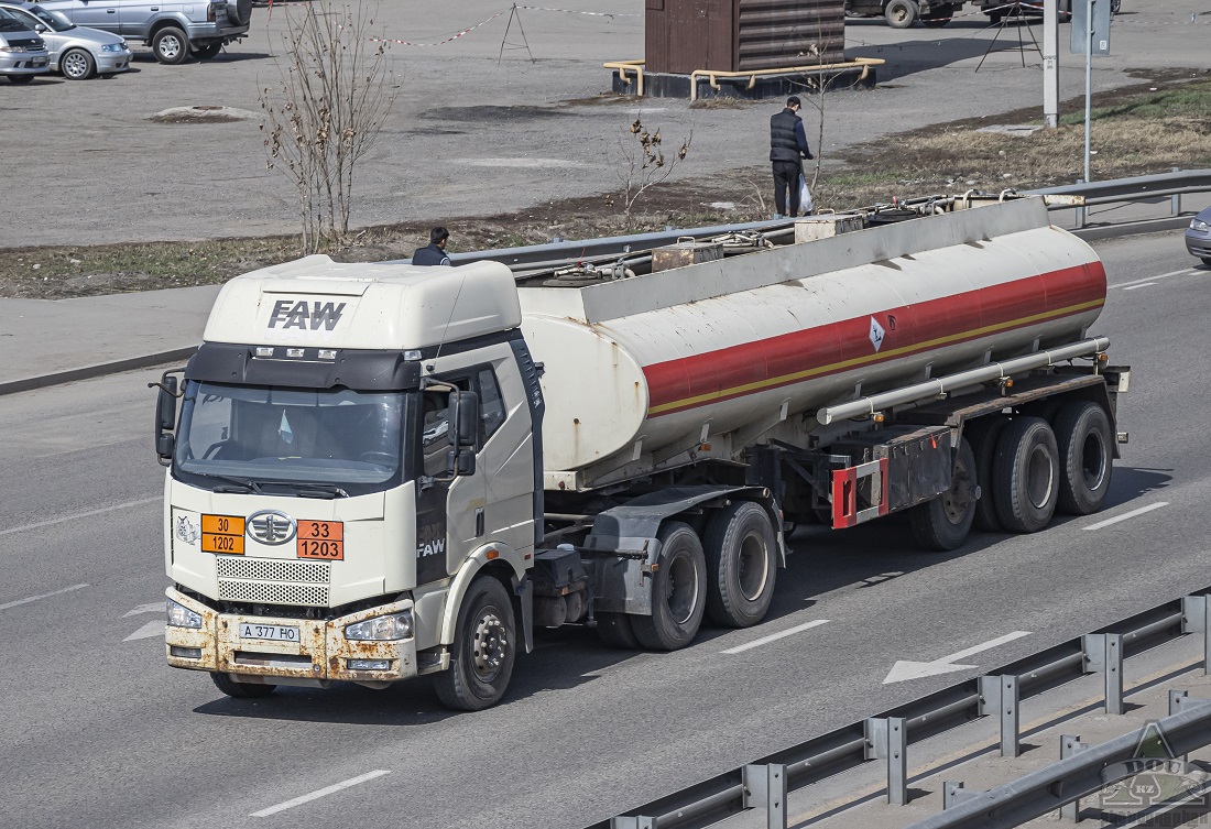 Алматы, № A 377 HO — FAW J6 CA4250