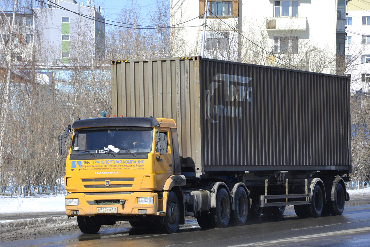 Саха (Якутия), № Е 527 УВ 174 — КамАЗ-65116-A5(48)