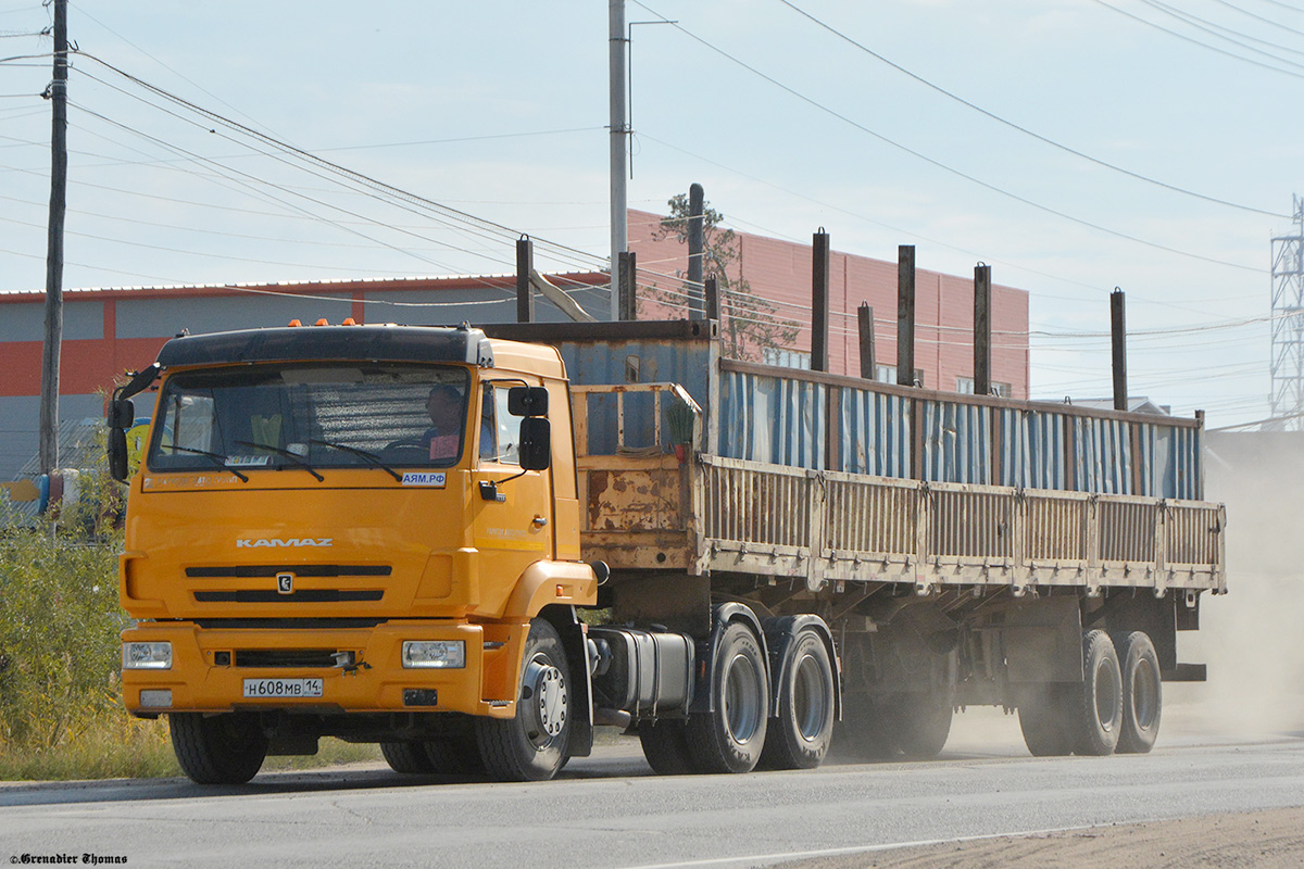 Саха (Якутия), № Н 608 МВ 14 — КамАЗ-65116-A5(48)