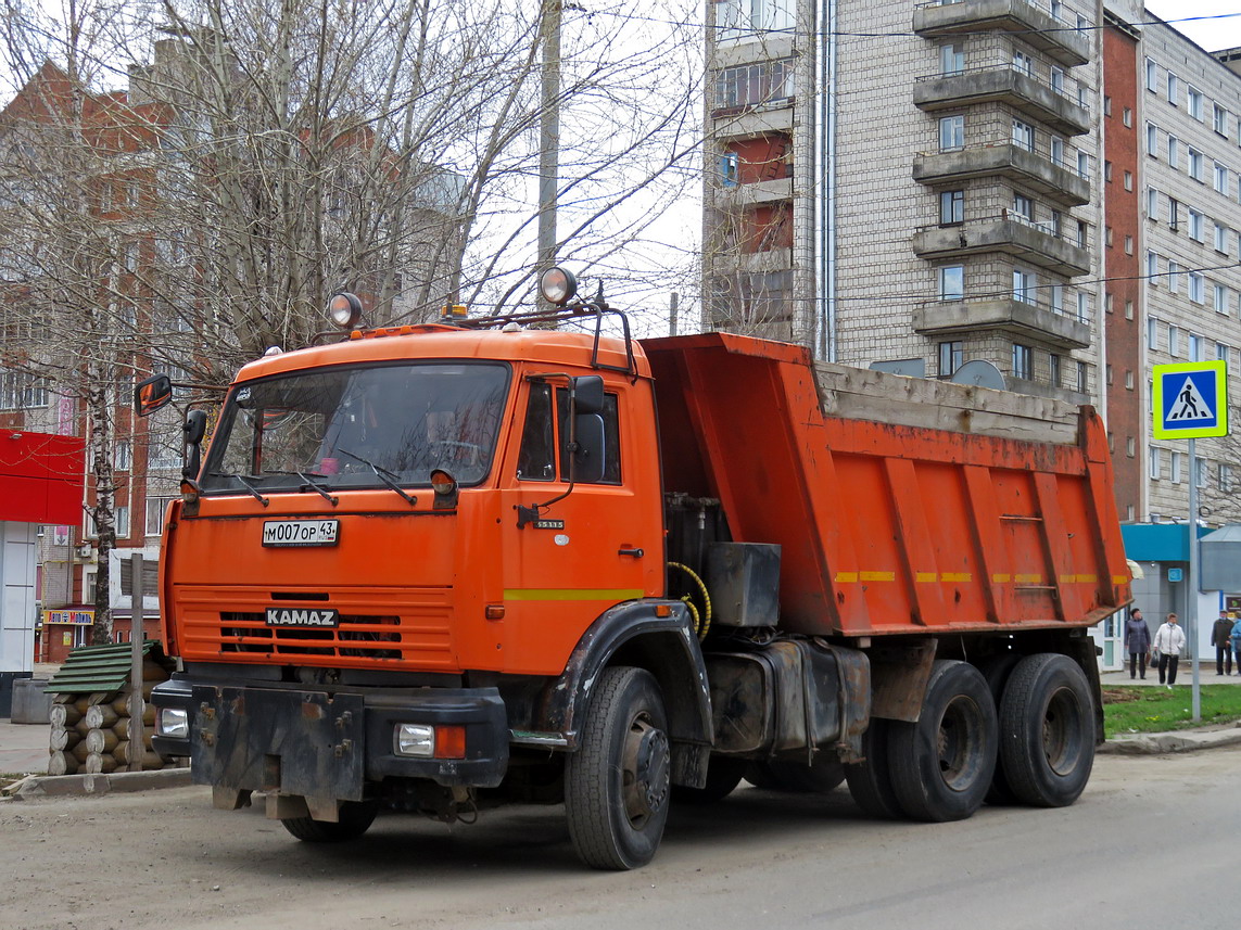 Кировская область, № М 007 ОР 43 — КамАЗ-65115-D3(97)