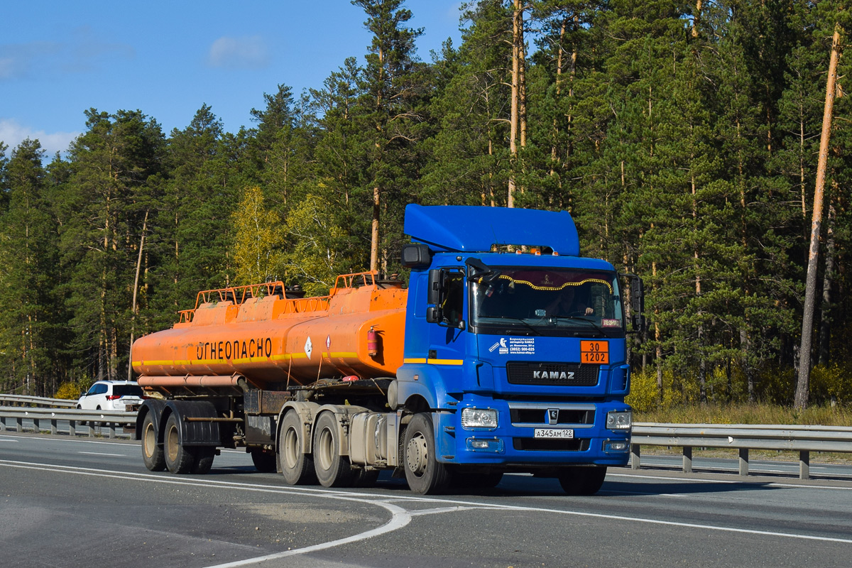 Алтайский край, № А 345 АМ 122 — КамАЗ-65206-S5(87)