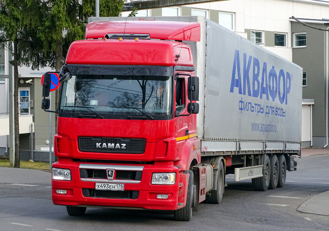 Санкт-Петербург, № Х 493 ЕН 178 — КамАЗ-5490-S5(87)