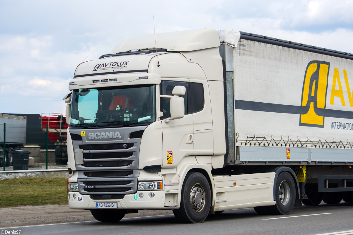 Закарпатская область, № АО 7238 ВІ — Scania ('2013) R450