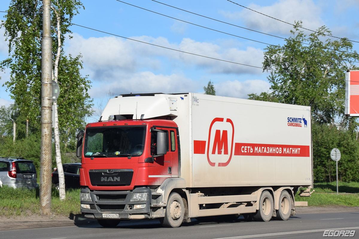 Ярославская область, № У 604 ОО 76 — MAN TGS 28.360