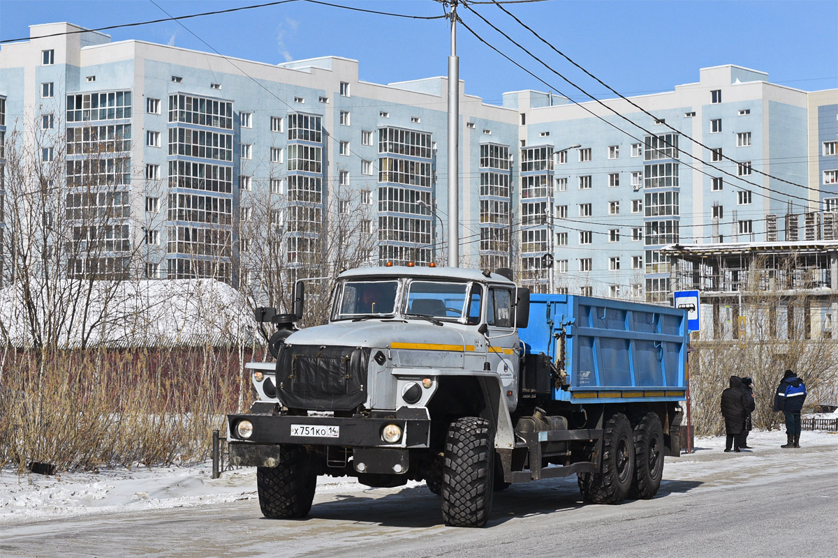 Саха (Якутия), № Х 751 КО 14 — Урал-4320-40