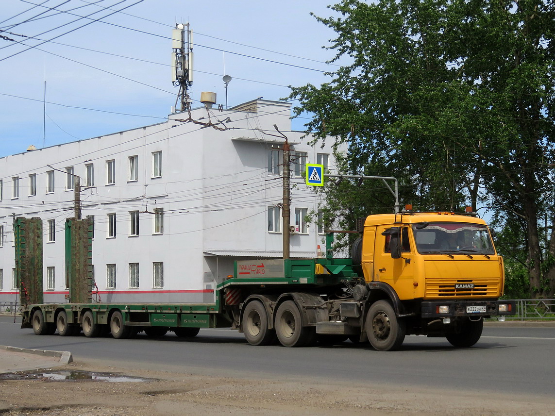 Кировская область, № В 222 ОН 43 — КамАЗ-65116-N3(78)